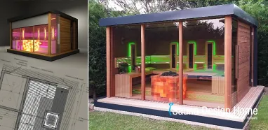 Egyedi prémium szaunaház építés Egyedi prémium szaunaház építés