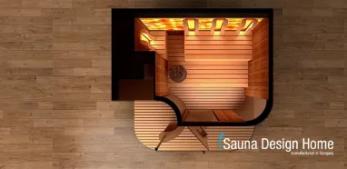 Családi szaunaház bárpulttal Családi szaunaház bárpulttal