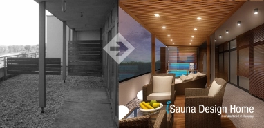 Egyedi szauna wellness terasz építés